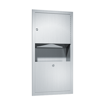 PAPER TOWEL DISPENSER & WASTE BIN 7.6L – RECESSED, TRADITIONAL COLLECTION (10-0462-AD)