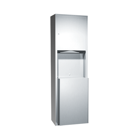 PAPER TOWEL DISPENSER & WASTE BIN 46L – SURFACE MOUNTED, TRADITIONAL COLLECTION (10-0469-9)