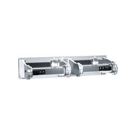 TOILET PAPER DISPENSER, DOUBLE – SURFACE MOUNTED (10-0715)