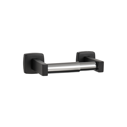 TOILET PAPER DISPENSER, SINGLE- SURFACE MOUNTED, MATTE BLACK (10-7305-41)