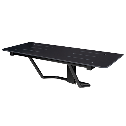 SHOWER SEAT – PHENOLIC, FOLDING, MATTE BLACK (10-8203-M-AU-41)