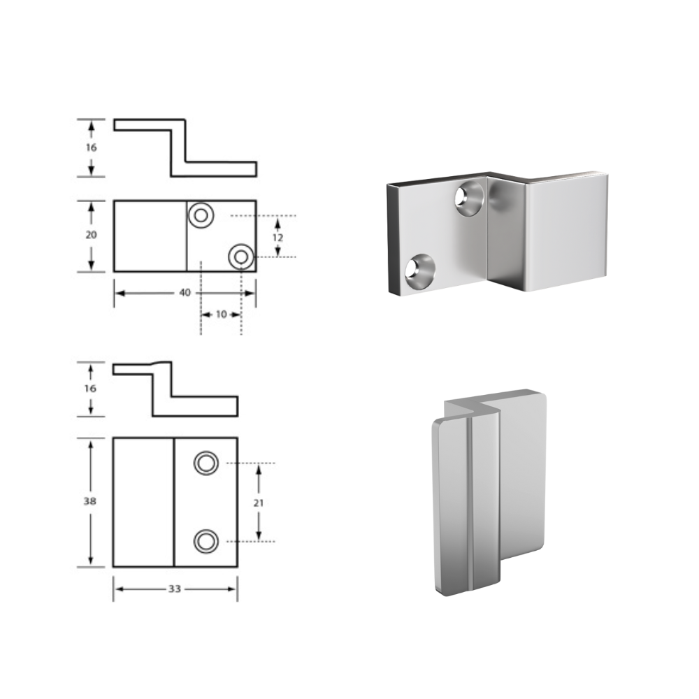 200 Lock & Indicator Set in Satin Chrome Plate - 200_LOCK_SCP