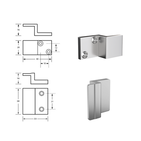 100 Lock & Indicator Set in Satin Chrome Plate - 100_LOCK_SCP