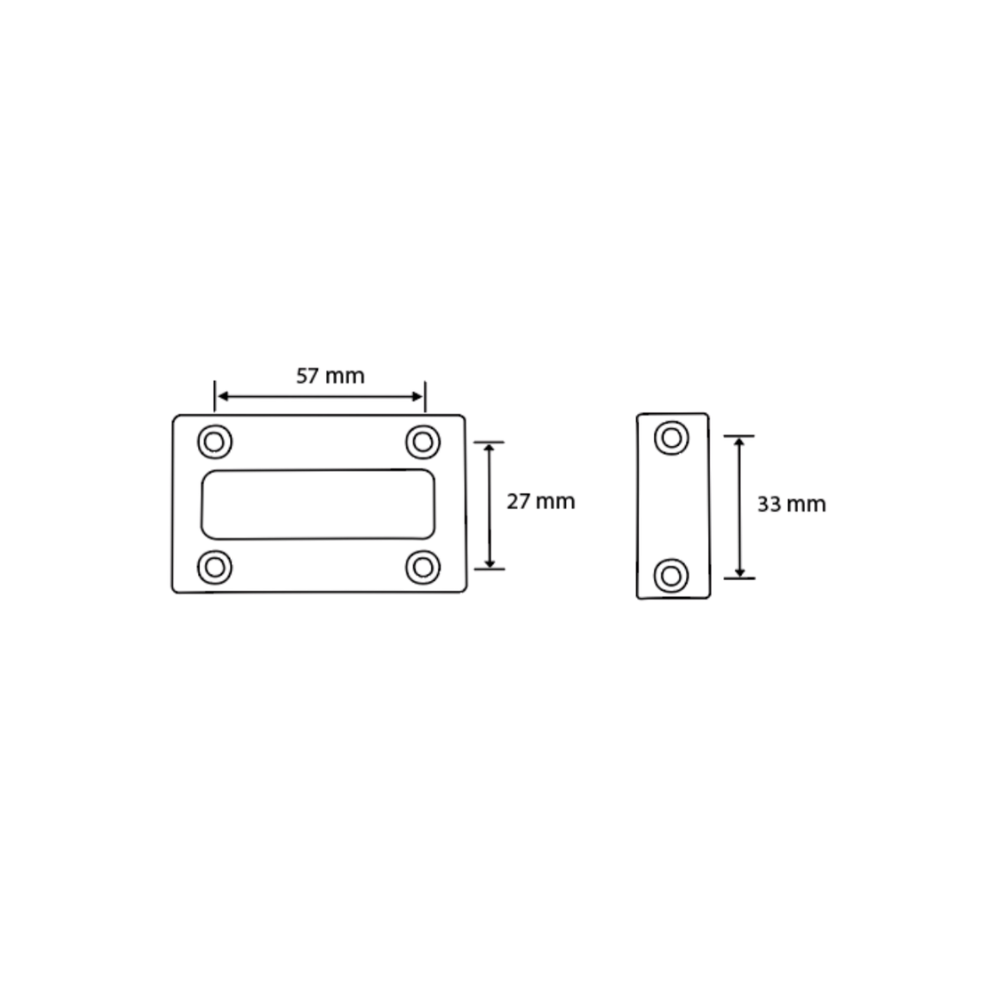 100A T Handle Lock & Indicator Set in Satin Chrome Plate - 100A_LOCK_SCP