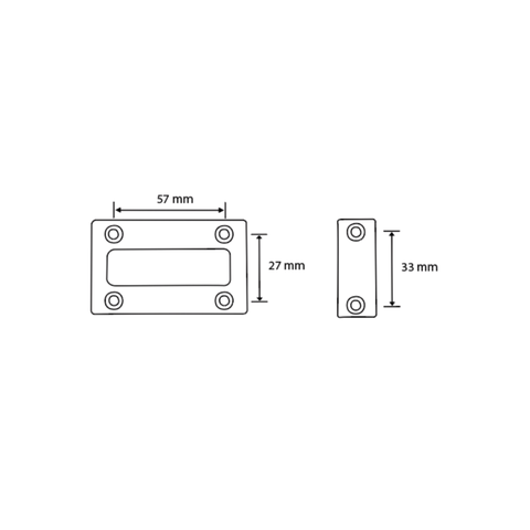 100A T Handle Lock & Indicator Set in Satin Chrome Plate - 100A_LOCK_SCP