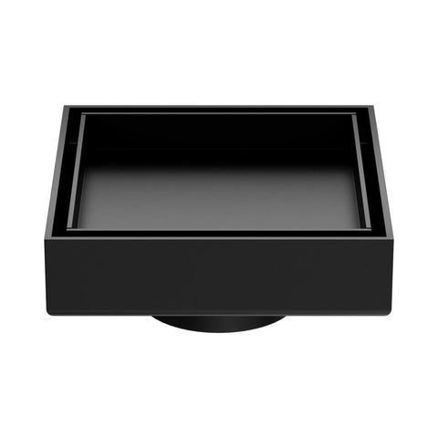 NERO 100mm Square Tile Insert Floor Waste 50mm Outlet - Various Colour