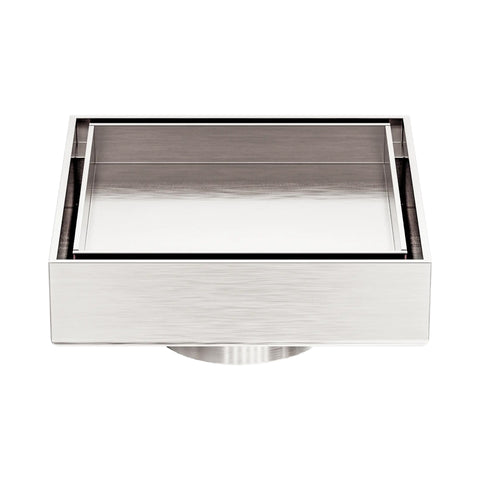 NERO 100mm Square Tile Insert Floor Waste 50mm Outlet - Various Colour