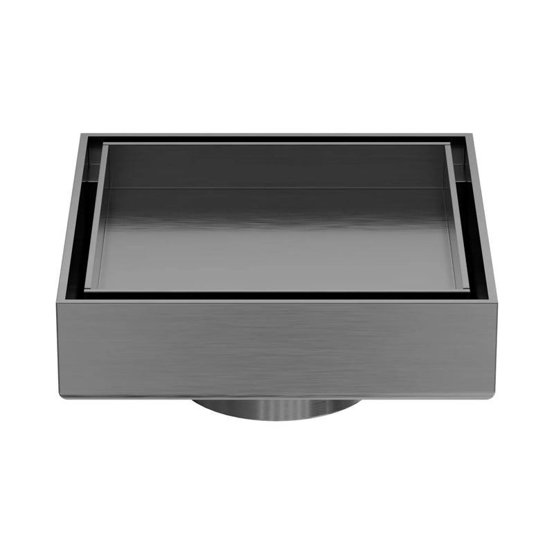 NERO 100mm Square Tile Insert Floor Waste 50mm Outlet - Various Colour