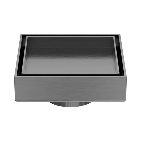 NERO 100mm Square Tile Insert Floor Waste 50mm Outlet - Various Colour