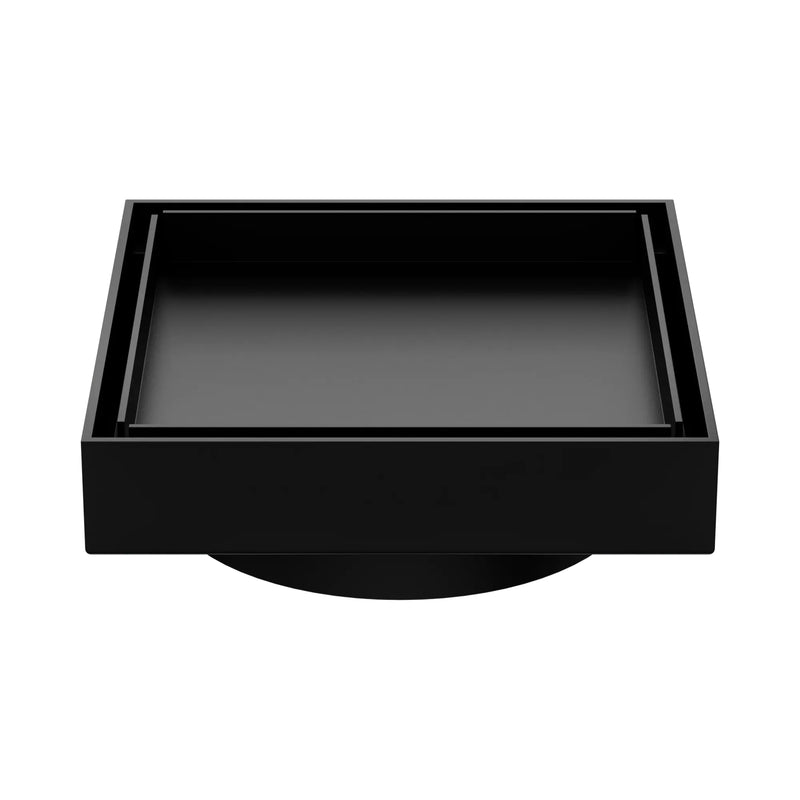 NERO 100mm Square Tile Insert Floor Waste 80mm Outlet - Various Colour
