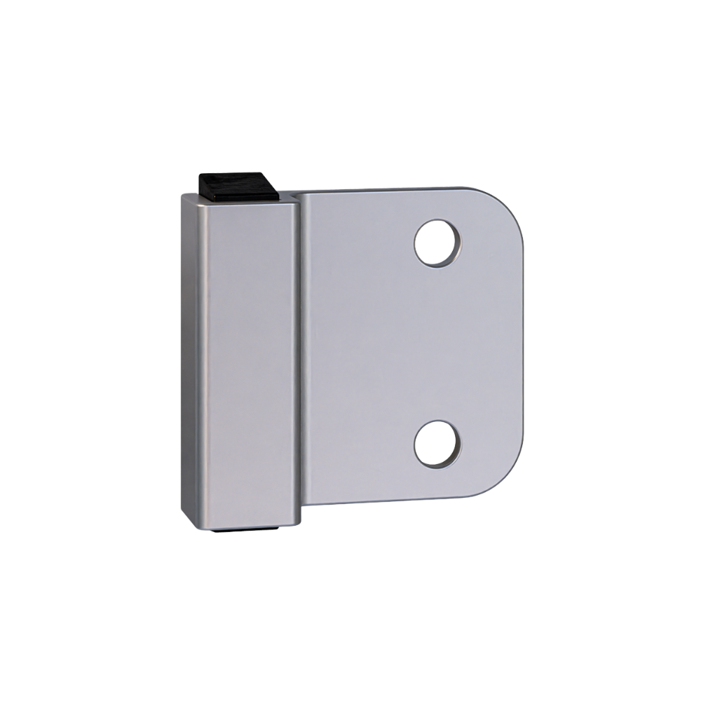 101R Round Edge Door Bumper Visual Fix in Satin Chrome Plate - 101R_BUMP_SCP