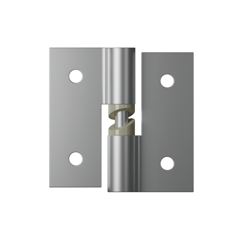 106B Gravity Hinge Bolt Through in Satin Chrome Plate - 106B_RHHC_SCP (Right Hand; Hold Closed)
