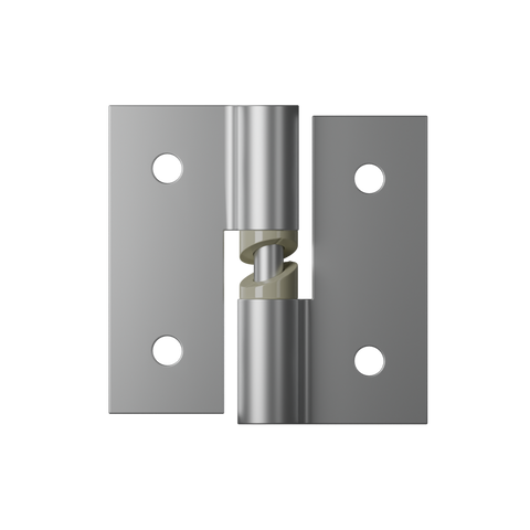 106B Gravity Hinge Bolt Through in Satin Chrome Plate - 106B_LHHC_SCP (Left Hand; Hold Closed)