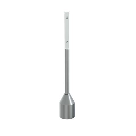 300mm Rebated Shaft Foot Assembly in Satin Stainless Steel - 110_300LEG