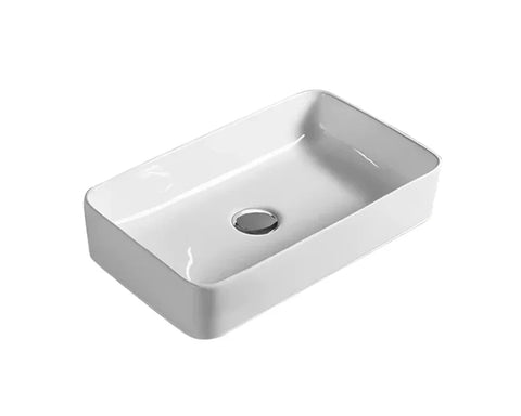 Zen Counter Top Ceramic Basin 360x230mm - Gloss White