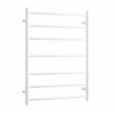Thermogroup 240Volt Straight Satin White Heated Towel Rail Round BS44MW 600mm