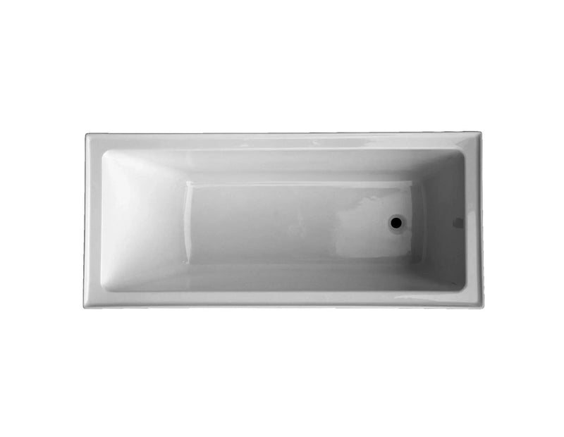 Rectangle Insert Bath 1525 / 1675 / 1800 Acrylic White (Tile Flange)