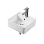 Elmdale Gloss White Wall Hung Ceramic Basin