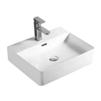 Vivid Gloss White Above Counter Ceramic Basin 500x420mm / 600x420mm