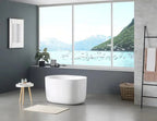 Oval Freestanding Bath 1000 / 1300 / 1400 / 1530 / 1600 / 1700 mm - Gloss White
