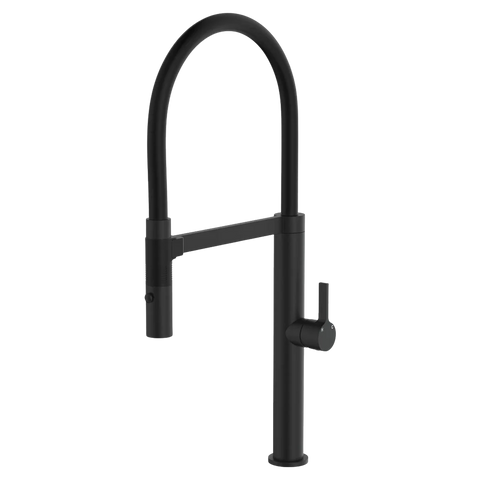 Fienza Sansa Matte Black Pull Down Sink Mixer (229109BUB) - Floor Display Clearance