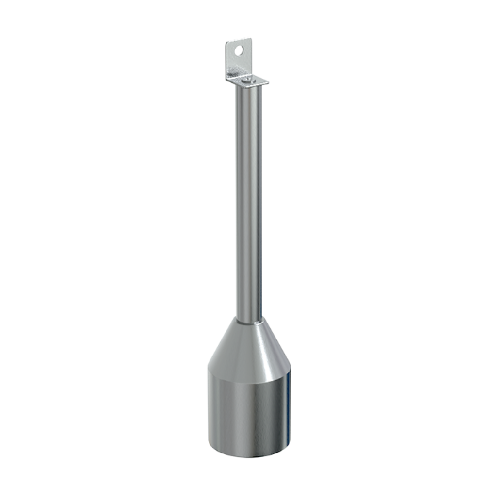 250mm Single Fix Foot Assembly in Satin Stainless Steel - 112_250LEG