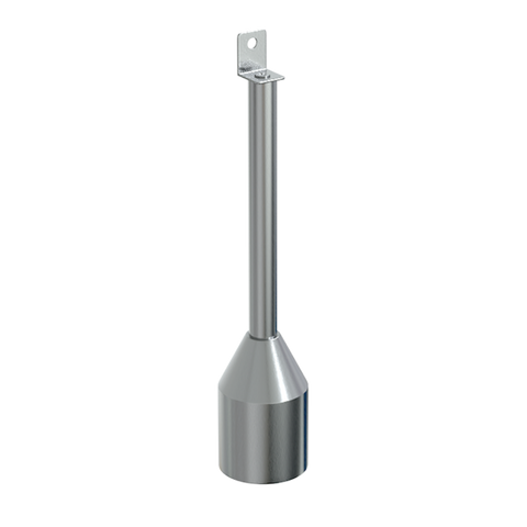 150mm Single Fix Foot Assembly in Satin Stainless Steel - 112_150LEG