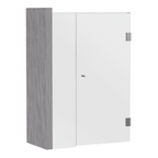 SS45 10mm Semi-Frameless Wall-to-Wall Hinged Shower Screen – 778–1850mm, 2000/2100mm High, Various Colours