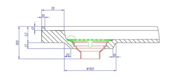 Profile Low Profile Polymarble Shower Base - Various Sizes