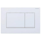 Square Button Flush Plate for Geberit In-Wall Cistern Toilet - Matte White