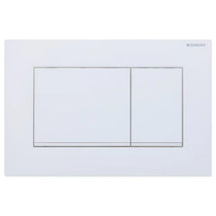 Square Button Flush Plate for Geberit In-Wall Cistern Toilet - Matte White