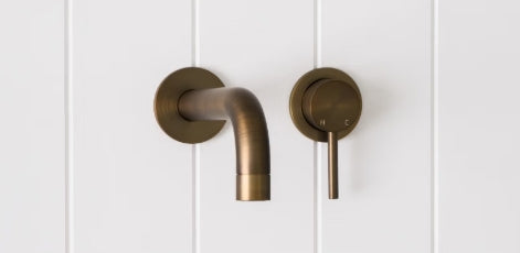 Nero WBM07 Rimini Round Wall Basin/Bath Mixer Set with Spout - Various Colours