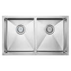 Double Bowls Sink Undermount/Top mount/Flush mount 760x450mm - Various Colours