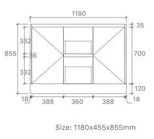 BV03 Gloss White Fingerpull Freestanding Vanity - 600 / 750 / 800 / 900 / 1000 / 1200 / 1500 / 1800mm