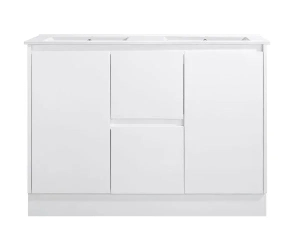 BV03 Gloss White Fingerpull Freestanding Vanity - 600 / 750 / 800 / 900 / 1000 / 1200 / 1500 / 1800mm