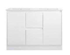 BV03 Gloss White Fingerpull Freestanding Vanity - 600 / 750 / 800 / 900 / 1000 / 1200 / 1500 / 1800mm