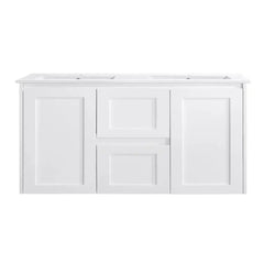 BV55WH (460mm Depth) Matte White Shaker Wall Hung Vanity - 600 / 750 / 900 / 1200 / 1500 / 1800mm