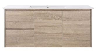 BV59WH (460mm Depth) Wooden Finish Wall Hung Vanity- 600 / 750 / 900 / 1200 / 1500mm