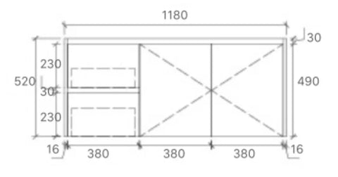 BV59WH (460mm Depth) Wooden Finish Wall Hung Vanity- 600 / 750 / 900 / 1200 / 1500mm