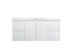 BV03WH Gloss White Fingerpull Wall Hung Vanity - 600 / 750 / 900 / 1200 / 1500 / 1800mm