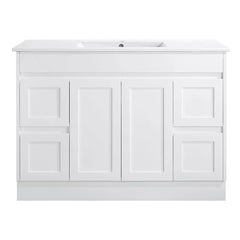 BV61 (460mm Depth) Gloss White Fingerpull Freestanding Vanity - 600 / 750 / 900 / 1200 / 1500 / 1800mm