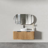 BV47WH (500mm Depth) Wooden Fluted Curved Wall Hung Vanity- 900 / 1200 / 1500mm