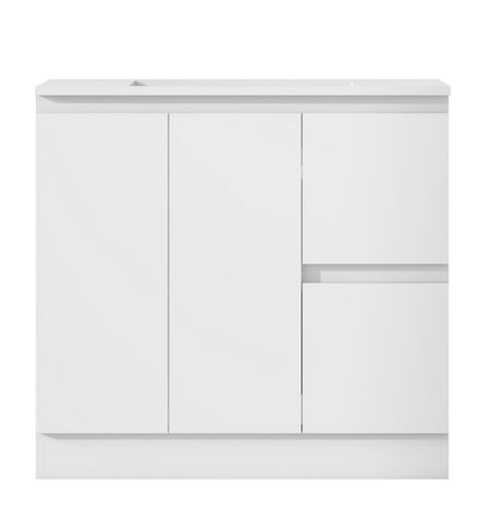 BV38 Slimline (360mm Depth) Freestanding Vanity - 600 / 750 / 900 / 1200mm - Gloss White
