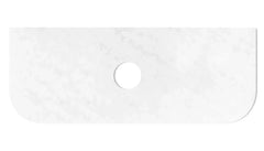 OT Cloudy Carrara (460mm Depth) Curved Solid Surface Flat Vanity Top - Various Sizes