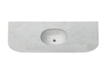 MBS  MB Vanity Flat Curved Stone Top with Undermount Basin (No Taphole) - 510 x 910 / 1210 / 1510mm