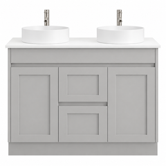 BV52 (460mm Depth) Matt Grey Shaker Freestanding Vanity - 600 / 750 / 900 / 1200 / 1500 / 1800mm