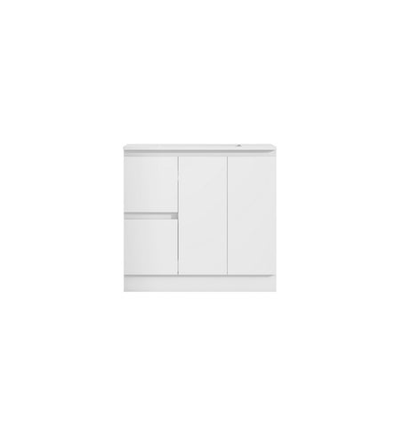 BV38 Slimline (360mm Depth) Freestanding Vanity - 600 / 750 / 900 / 1200mm - Gloss White