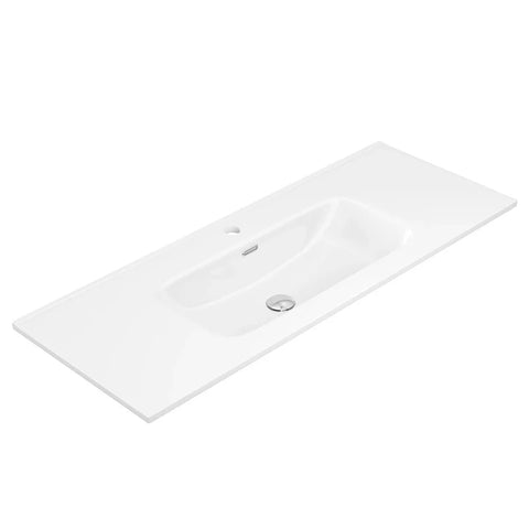 Premium - Gloss White Soft Curve Bowl 465mm Depth Vanity Top - Various Sizes