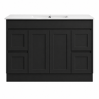 BV53 (460mm Depth) Matt Black Fingerpull Freestanding Vanity - 600 / 750 / 900 / 1200 / 1500 / 1800mm