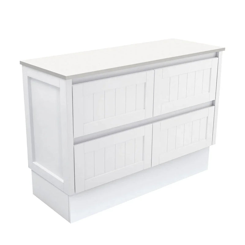 BV23 Hampton Matte White Fingerpull Freestanding Vanity - 750 / 900 / 1200mm Cabinet only